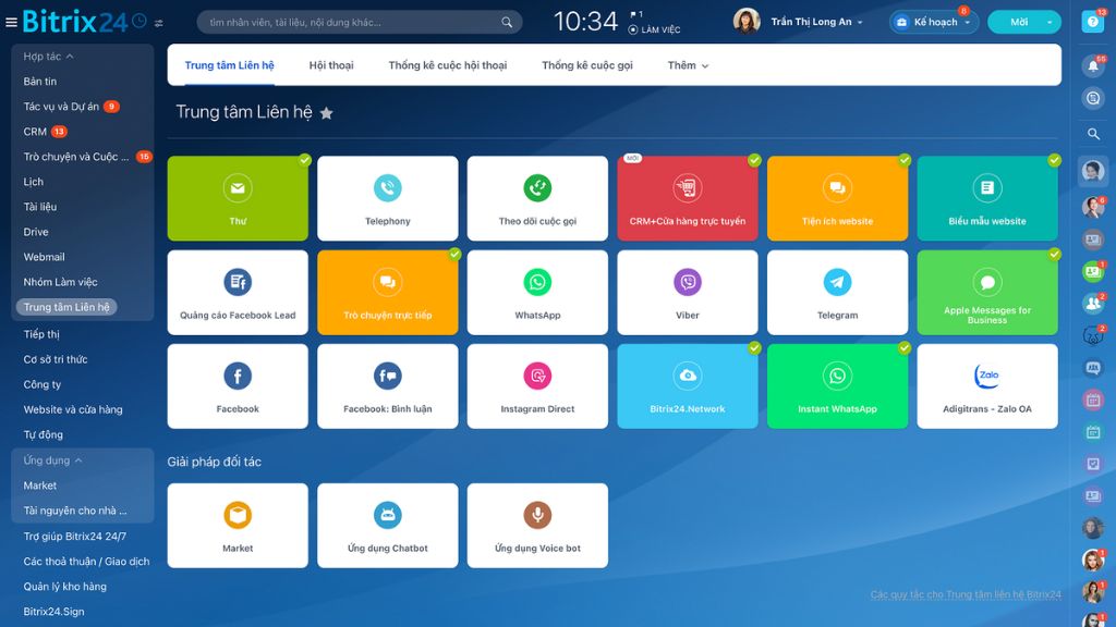 Lợi ích tổng đài Call Center tích hợp Bitrix24 CRM