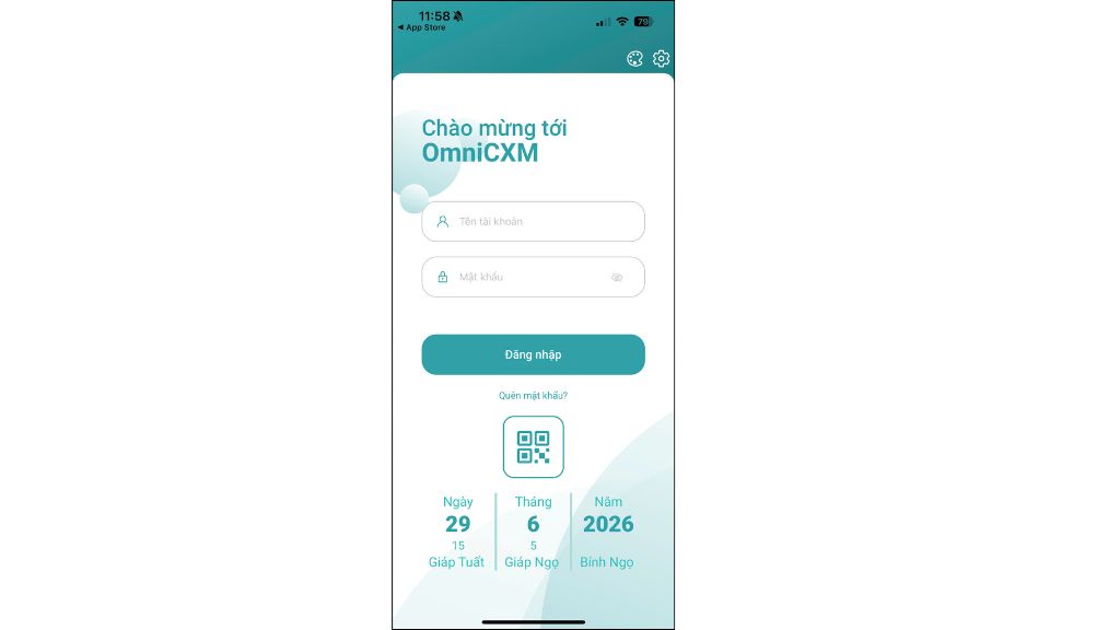Download the OmniCXM Mobile App for iOS