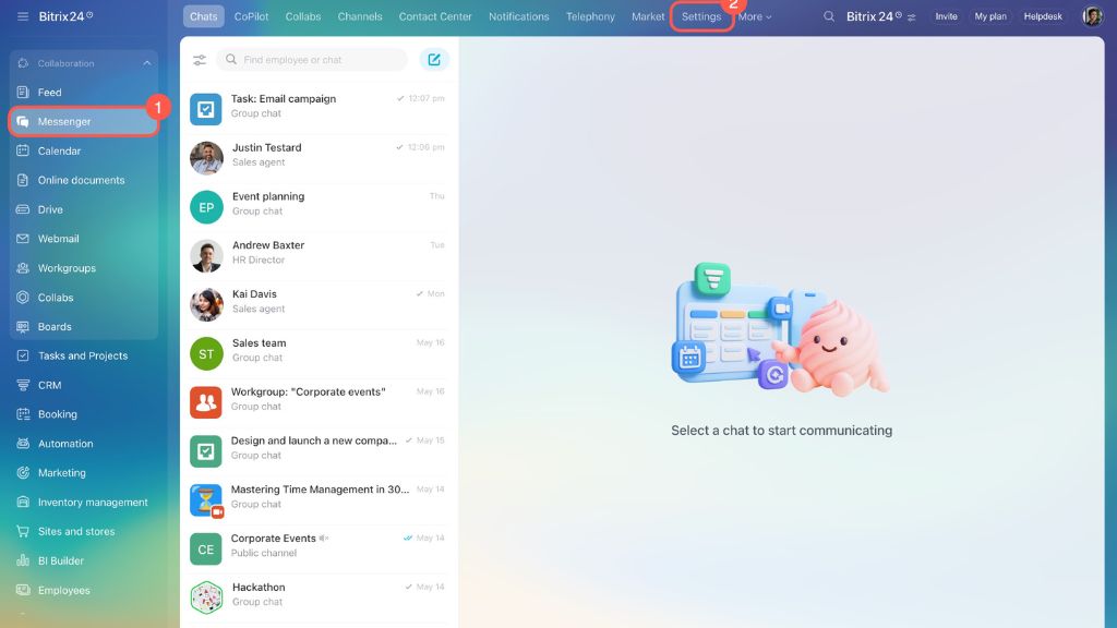 Tích hợp chat đa kênh (Omnichannel Chat) 