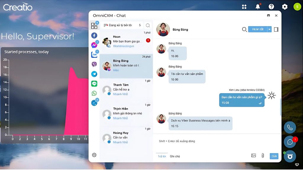Chat đa kênh (Omnichannel Chat) 