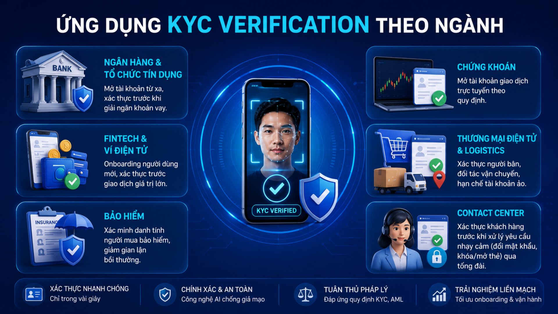 Ứng dụng KYC Verification theo ngành