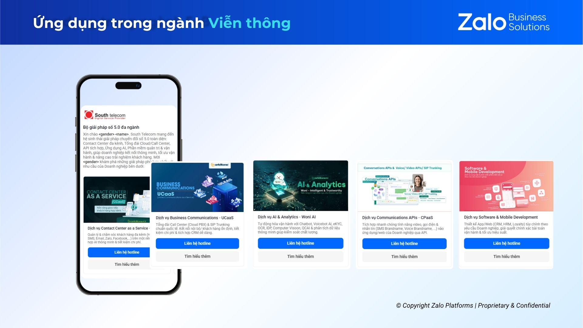 Mẫu ZBS cho Ngành Viễn Thông