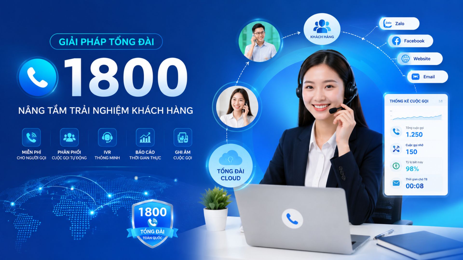 Tổng đài Hotline 1800: Giải pháp CSKH chuyên nghiệp cho doanh nghiệp