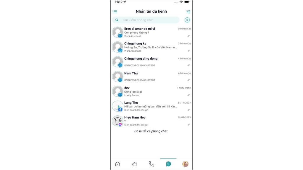 Hướng dẫn sử dụng OmniCXM - Worldfone4X Mobile chat đa kênh
