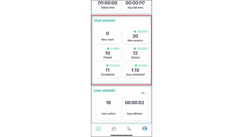Hướng dẫn sử dụng OmniCXM - Worldfone4X Mobile theo dõi thống kê phiên chat