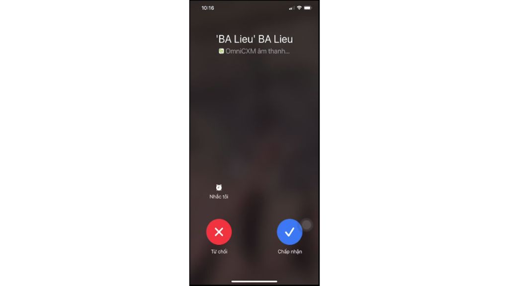 Hướng dẫn sử dụng OmniCXM - Worldfone4X Mobile nhận cuộc gọi đến