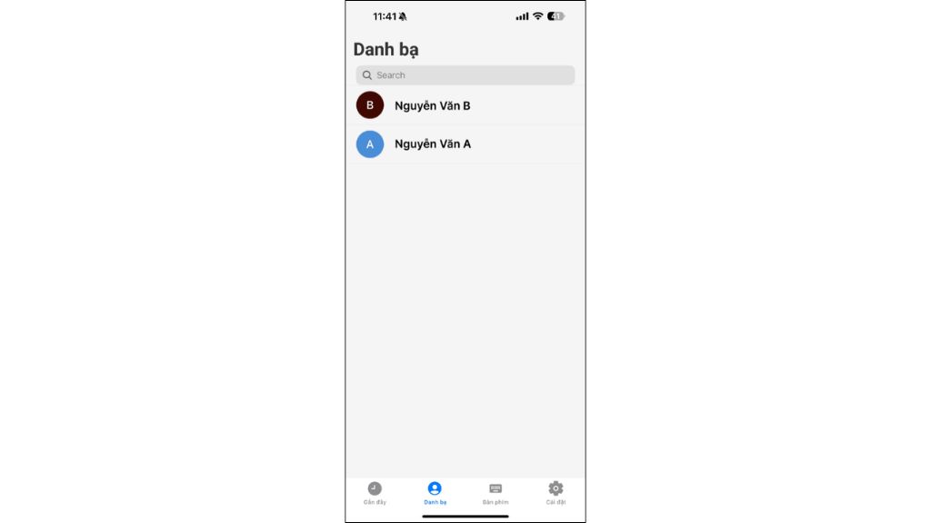 Hướng dẫn sử dụng Worldfone4Biz danh bạ