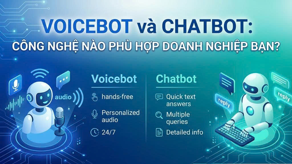 Voicebot và Chatbot: Công Nghệ Nào Phù Hợp Doanh Nghiệp Bạn?