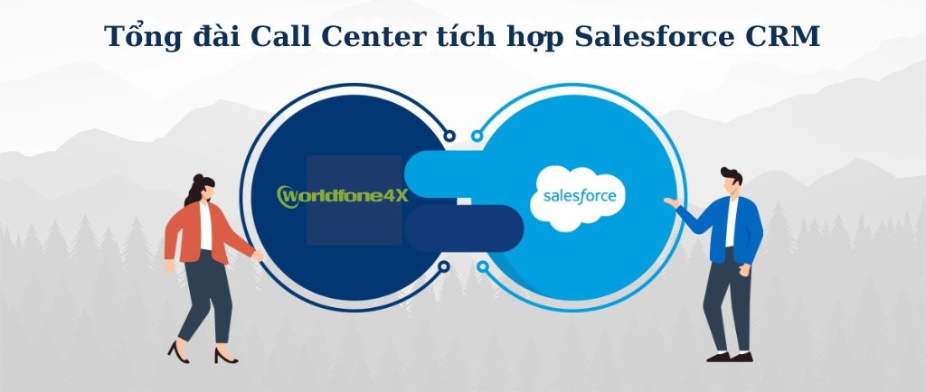 Tổng đài Call Center của Worldfone4X CCaaS tích hợp Salesforce